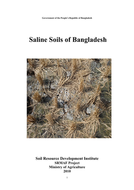 Saline Soils of Bangladesh