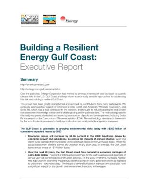 Building a Resilient Energy Gulf Coast: Executive Report