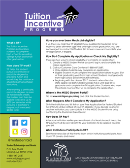 Tuition Incentive Program (Tip)
