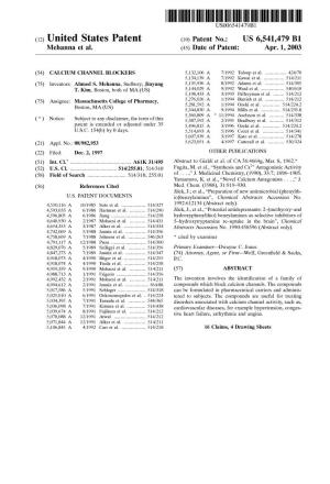 (12) United States Patent (10) Patent No.: US 6,541,479 B1 Mehanna Et Al