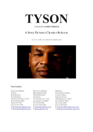 Tyson a Film by James Toback