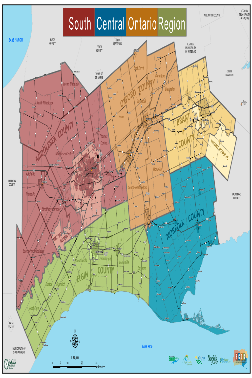 South Central Ontario Region Ontario Central South COUNTY HALDIMAND CITY of HAMILTON Middleport VE R E New Credit