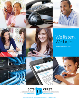 We Listen. We Help. Annual Report 2011-12