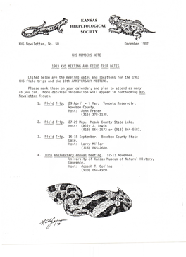 KHS Newsletter, No. 50 December 1982