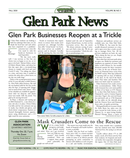 Glen Park Businesses Reopen at a Trickle