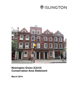 Newington Green (CA12) Conservation Area Statement