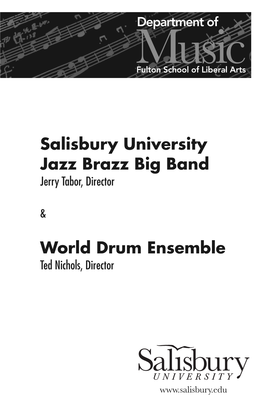 Jazz Brazz Program Fall 2011