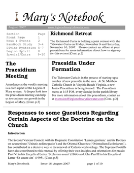 Issue 16 Section Page Richmond Retreat