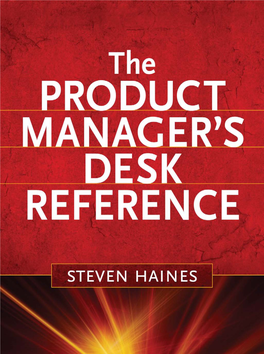 Product Manager's Desk Reference