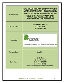 Environmental Impact Assessment