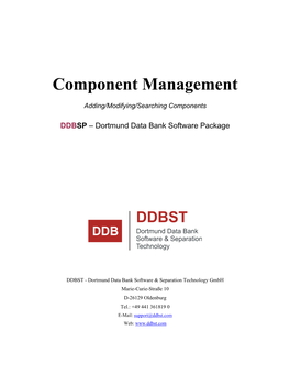 Component Management