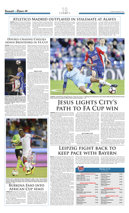 Jesus Lights City's Path to FA Cup