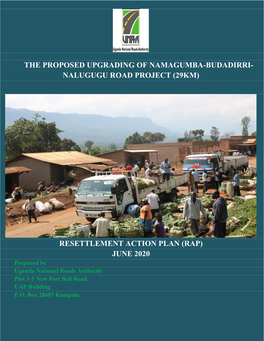 Resettlement Action Plan for the Proposed Upgrading of Namagumba