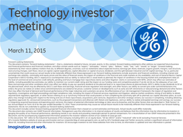 GE Technology Investor Meeting