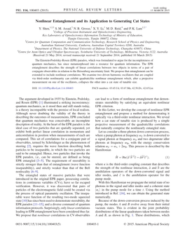 Nonlinear Entanglement and Its Application to Generating Cat States
