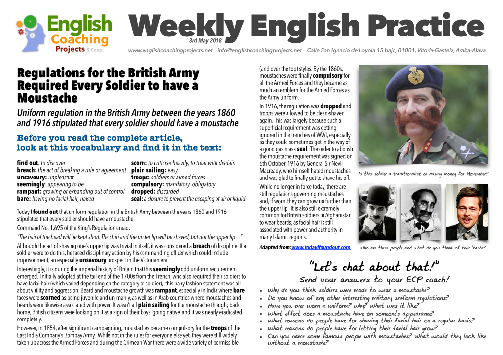 Weekly English Practice