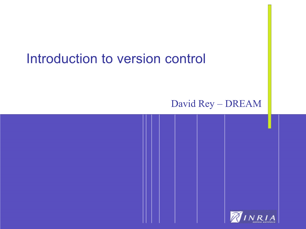 Introduction to Version Control