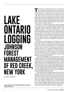 Johnson Forest Management of Red Creek, New York