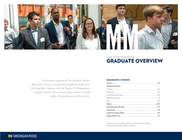 Graduate Overview