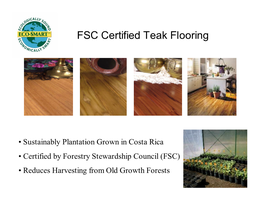 FSC Certified Teak Flooring