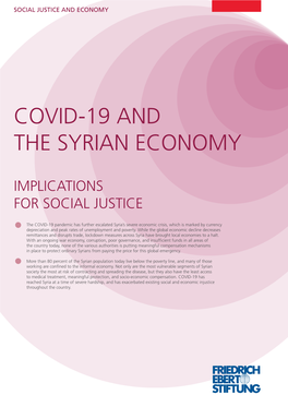 Covid-19 and the Syrian Economy