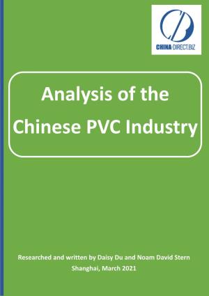 Analysis of the Chinese PVC Industry Is Carried Out
