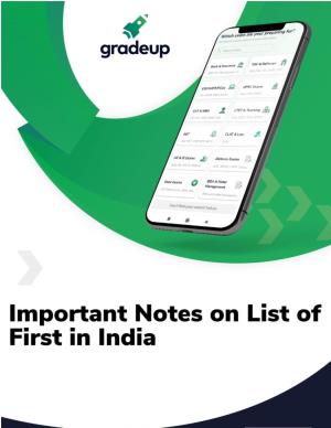 List of First in India 35.Pdf