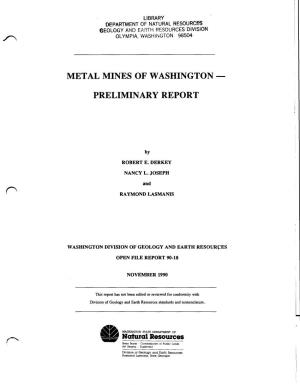 Washington Division of Geology and Earth Resources Open File Report 90-16, 47 P., 1 Pl