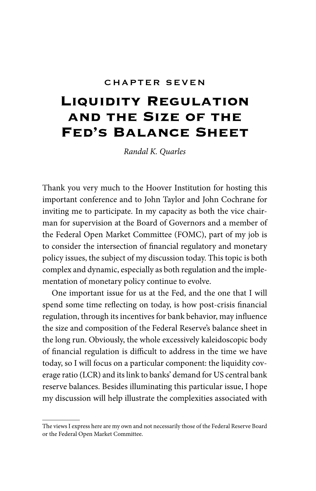 Liquidity Regulation and the Size of the Fed's Balance Sheet