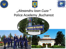 Alexandru Ioan Cuza ” Police Academy ,Bucharest Gender Equality in Police Academy „Alexandru Ioan Cuza” Bucharest