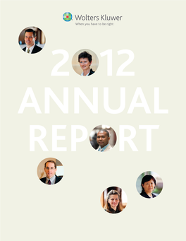 Entire Wolter Kluwers 2012 Annual Report