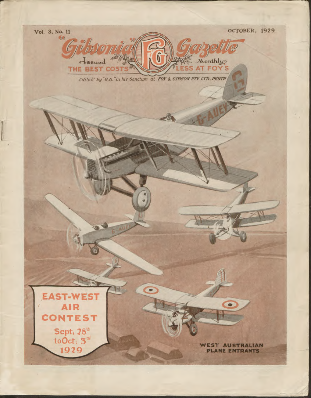 Gibsonia Gazette, Perth: Vol. 3, No. 11 (October, 1929)