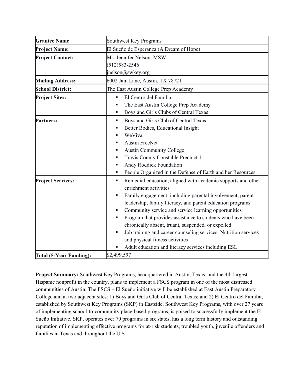 Southwest Key Programs s1