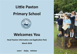 Little Paxton Primary School Welcomes