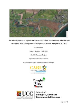 A Management Plan for Ballyvergan Marsh, Youghal, Co. Cork