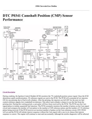 DTC P0341 Camshaft Position (CMP) Sensor Performance