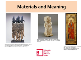 Materials and Meaning