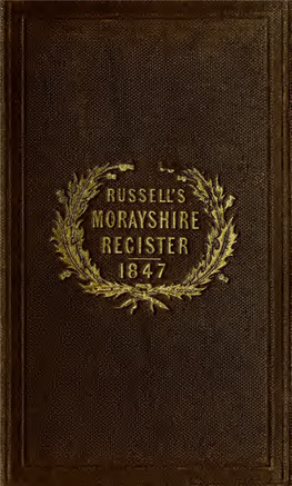 Russell's Morayshire Register, and Elgin & Forres Directory, for 1844