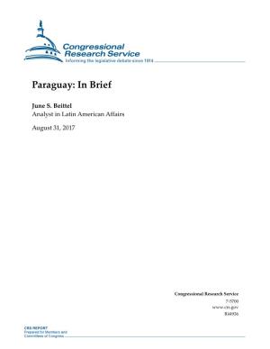 Paraguay: in Brief