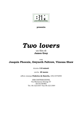 Two Lovers Un Film Di James Gray