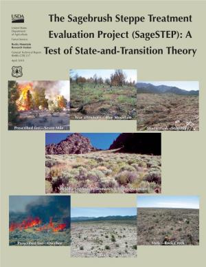 The Sagebrush Steppe Treatment Evaluation Project (Sagestep): a Test of State-And- Transition Theory