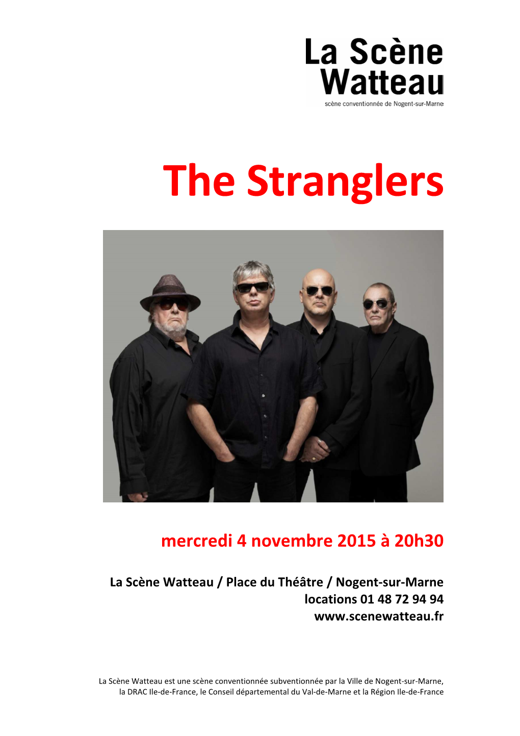 Dossier Presse the STRANGLERS