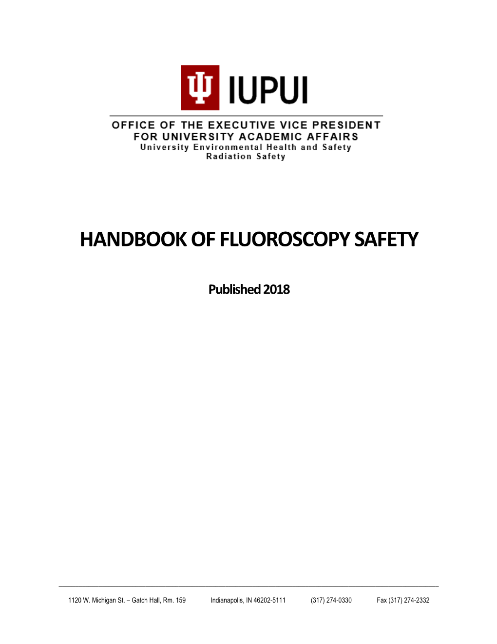 Handbook of Fluoroscopy Safety