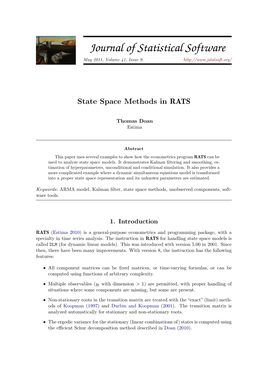 State Space Methods in RATS