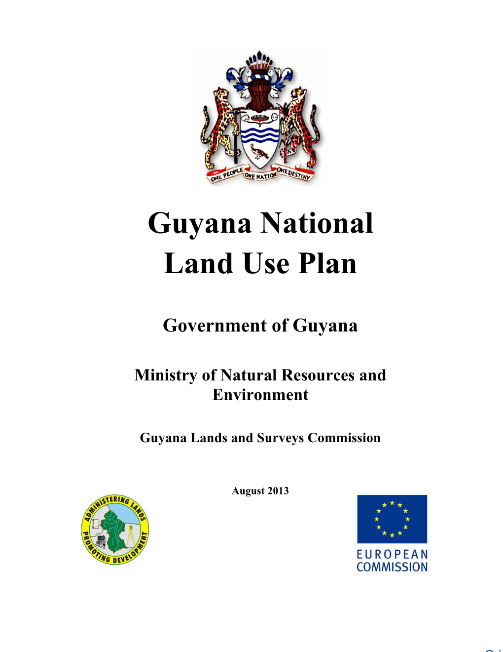 Guyana National Land Use Plan