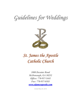 Wedding Guidelines