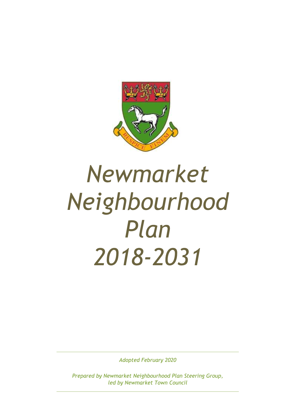 Newmarket Neighbourhood Plan 2018-2031