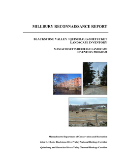 2007 Millbury Reconnaissance Report