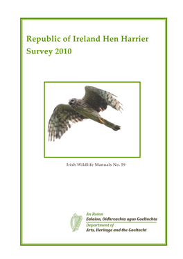 Republic of Ireland Hen Harrier Survey 2010