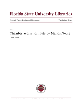 Chamber Music for Flute by Marlos Nobre